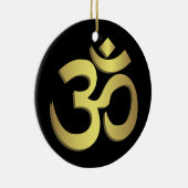 Om ( Aum ) Namaste yoga-symbool Keramisch Ornament (Rechts)