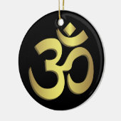Om ( Aum ) Namaste yoga-symbool Keramisch Ornament (Links)
