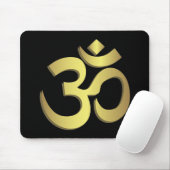 Om ( Aum ) Namaste yoga-symbool Muismat (Met muis)