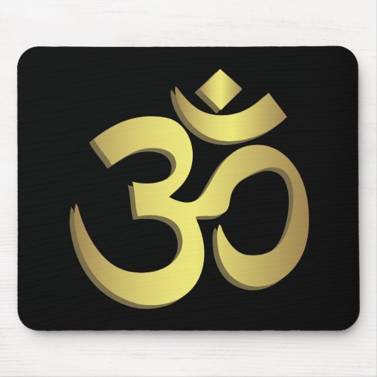 Om ( Aum ) Namaste yoga-symbool Muismat (Voorkant)
