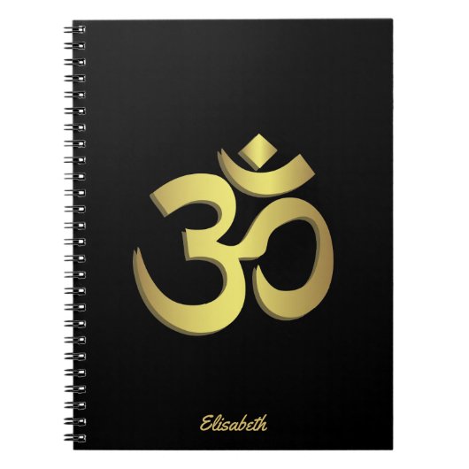 Om ( Aum ) Namaste yoga-symbool Notitieboek (Voorkant)