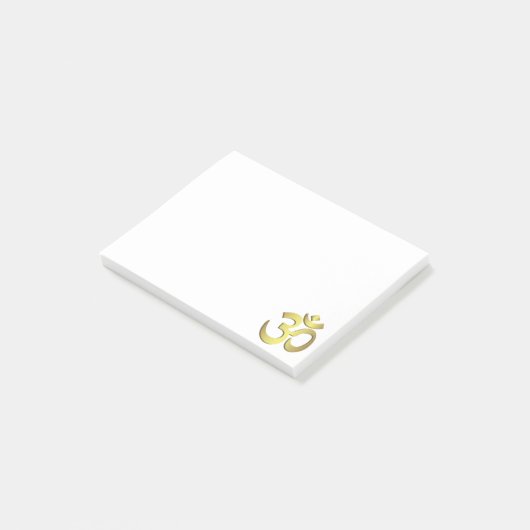 Om ( Aum ) Namaste yoga-symbool Post-it® Notes (Schuin)