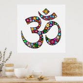 Om Aum Namaste Yoga Symbool posters (Keuken)
