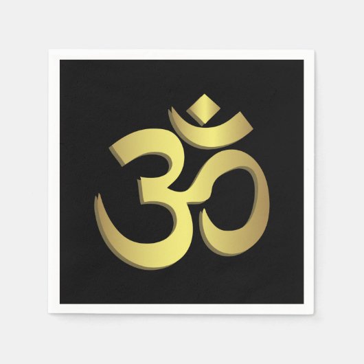 Om ( Aum ) Namaste yoga-symbool Servetten (Voorkant)