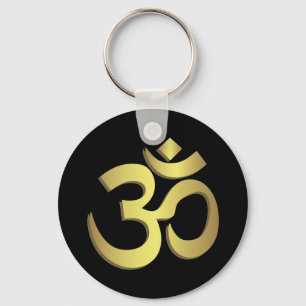 Om ( Aum ) Namaste yoga-symbool Sleutelhanger