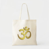 Om ( Aum ) Namaste yoga-symbool Tote Bag (Voorkant)