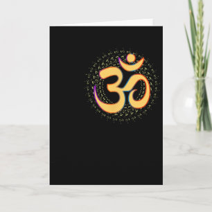 Om Aum Omkara Oud Symbool Kunst Spirituele Yoga Me Kaart
