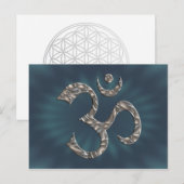 OM / AUM - SILVER BRIEFKAART (Voorkant / Achterkant)