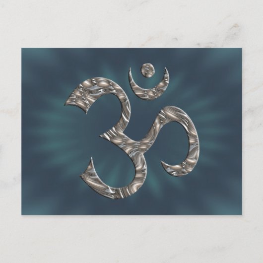 OM / AUM - SILVER BRIEFKAART (Voorkant)