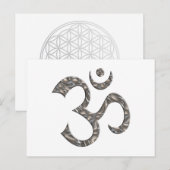 OM / AUM - SILVER BRIEFKAART (Voorkant / Achterkant)