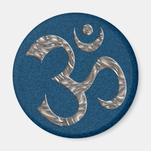 OM / AUM - SILVER MAGNEET (Voorkant)