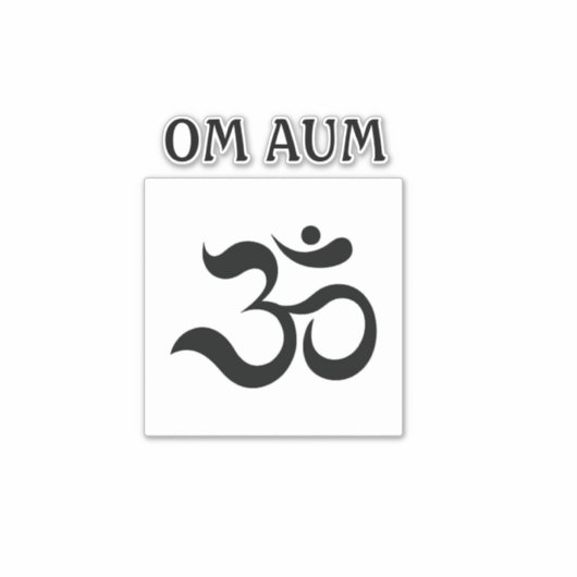 OM AUM STICKER (Voorkant)