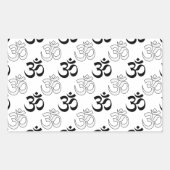 Om, Aum Symbol Rechthoekige Sticker (Voorkant)