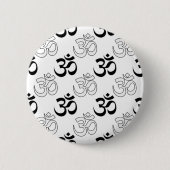 Om, Aum Symbol Ronde Button 5,7 Cm (Voorkant)