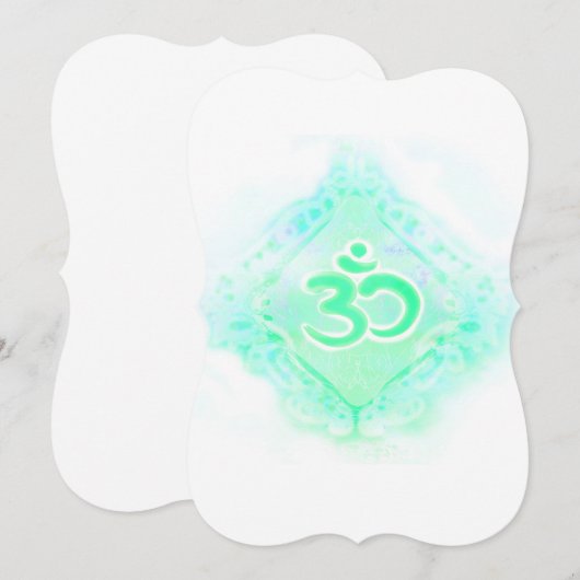 om aum symbol Uitnodiging (Voorkant / Achterkant)