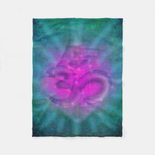 om aum symbool Fleece Blanket Deken