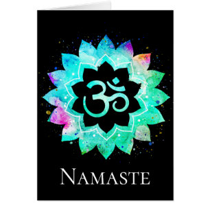 *~* OM AUM-symbool Spirituele Lotus Flower Mandala