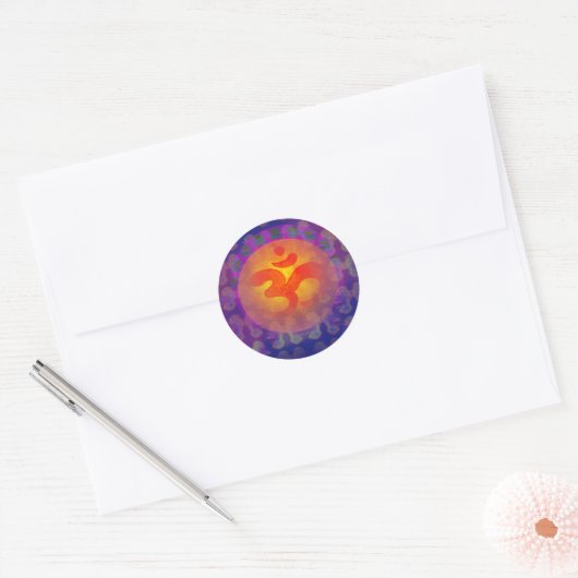 OM AUM Symbool Sticker (Envelop)