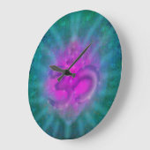 om aum symbool Wall Clock Grote Klok (Hoek)