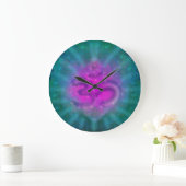 om aum symbool Wall Clock Grote Klok (Huis)