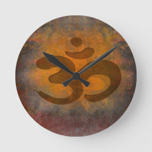 om aum symbool Wall Clock Ronde Klok