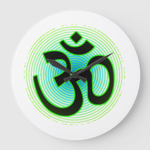 Om (aum) wandklok