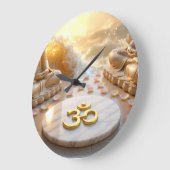 OM - AUM - ZEN BOEDDHISME - Wandklok (Hoek)