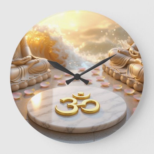 OM - AUM - ZEN BOEDDHISME - Wandklok (Voorkant)
