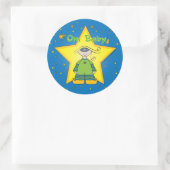 Om Baby grote sticker (Tas)