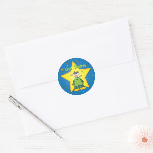 Om Baby kleine sticker (Envelop)