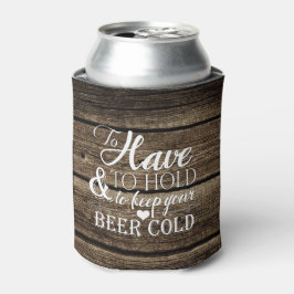 Om Barn Wood Rustic Wedding te houden Blikjeskoeler