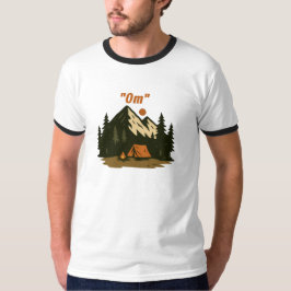 “Om” Berg Meditatie Camping Design T-shirt