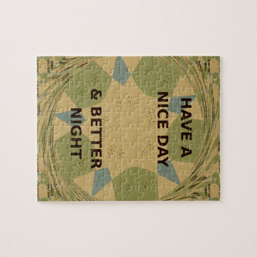 Om bescherming te bieden, heb je een fijne dag legpuzzel (Horizontaal)