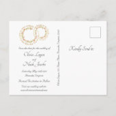 Om bloemen te hebben en te houden Save the Date Br Aankondigingskaart (Achterkant)