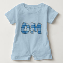 Om - Blue Pset - Baby Yoga Clothes Romper