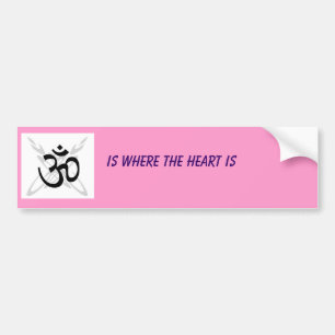 om boeddhist, IS WAAR HET HART IS Bumpersticker