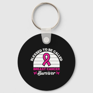 Om borstkanker overlevende roze vlinder worden gen sleutelhanger