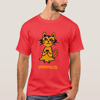 Om Cat - Funny Yoga T Shirt (man)