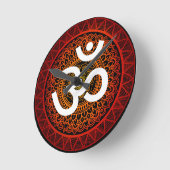 Om chakra mandala ronde klok (Hoek)