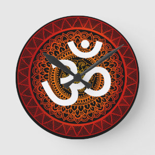 Om chakra mandala ronde klok