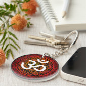 Om chakra mandala sleutelhanger (Voorkant Rechts)