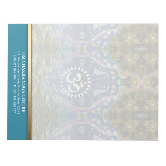 OM Chakra Yoga Persoonlijk Notitieblok (Voorkant)
