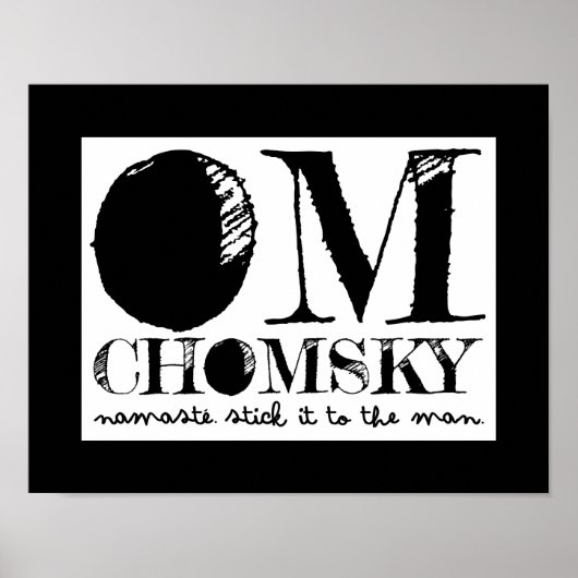 Om Chomsky Poster (Voorkant)