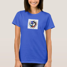 Om dames Burnout T-Shirt (gemonteerd), wit