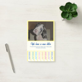 Om Dane Puppies kleurvol te verkopen Post-it® Notes
