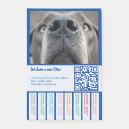 Om Dane Puppies kleurvol te verkopen Post-it® Notes