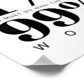 Om de 1% te worden | Motivatie prijsopgave Poster (Hoek)