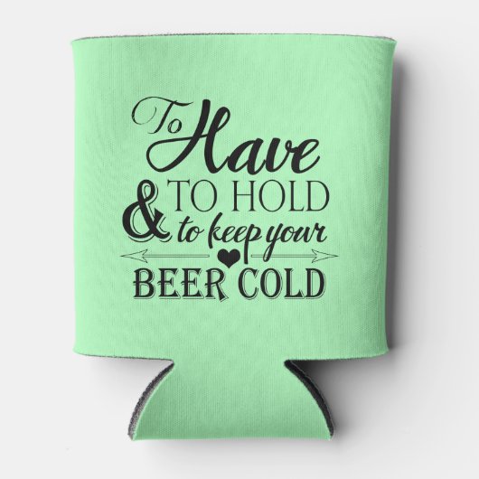 Om de bere koude bruiloft te houden blikjeskoeler (Voorkant)