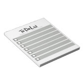 Om de Blocnote van de Lijst te doen (Schuin)