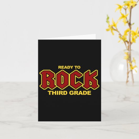 Om de derde klas plezier terug naar school kaart (Gele Bloem)